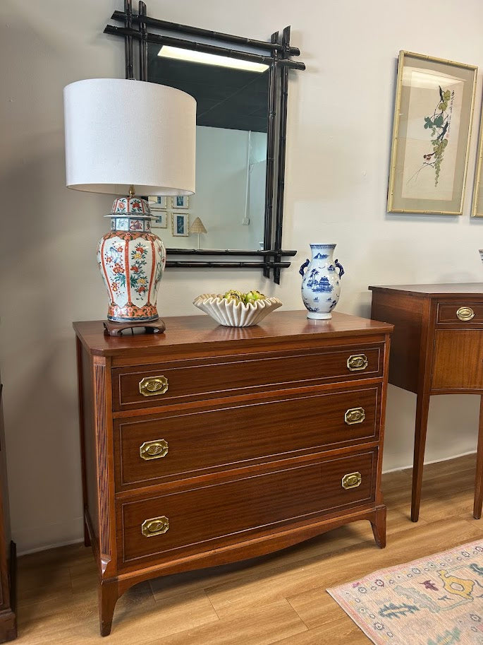 3 Drawer Vintage Mahogany Chest of Drawers
