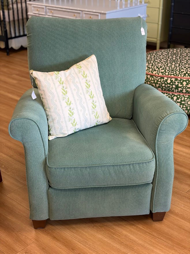 Lane Green Upholstered Recliner