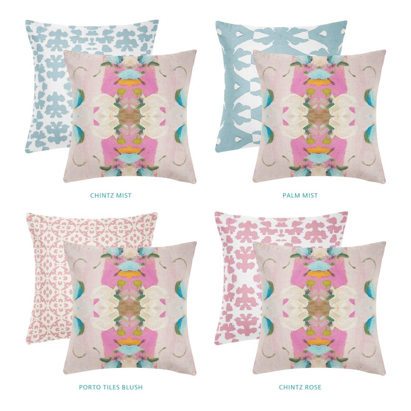 Laura Park Monet’s Garden Pink Decorative Pillow