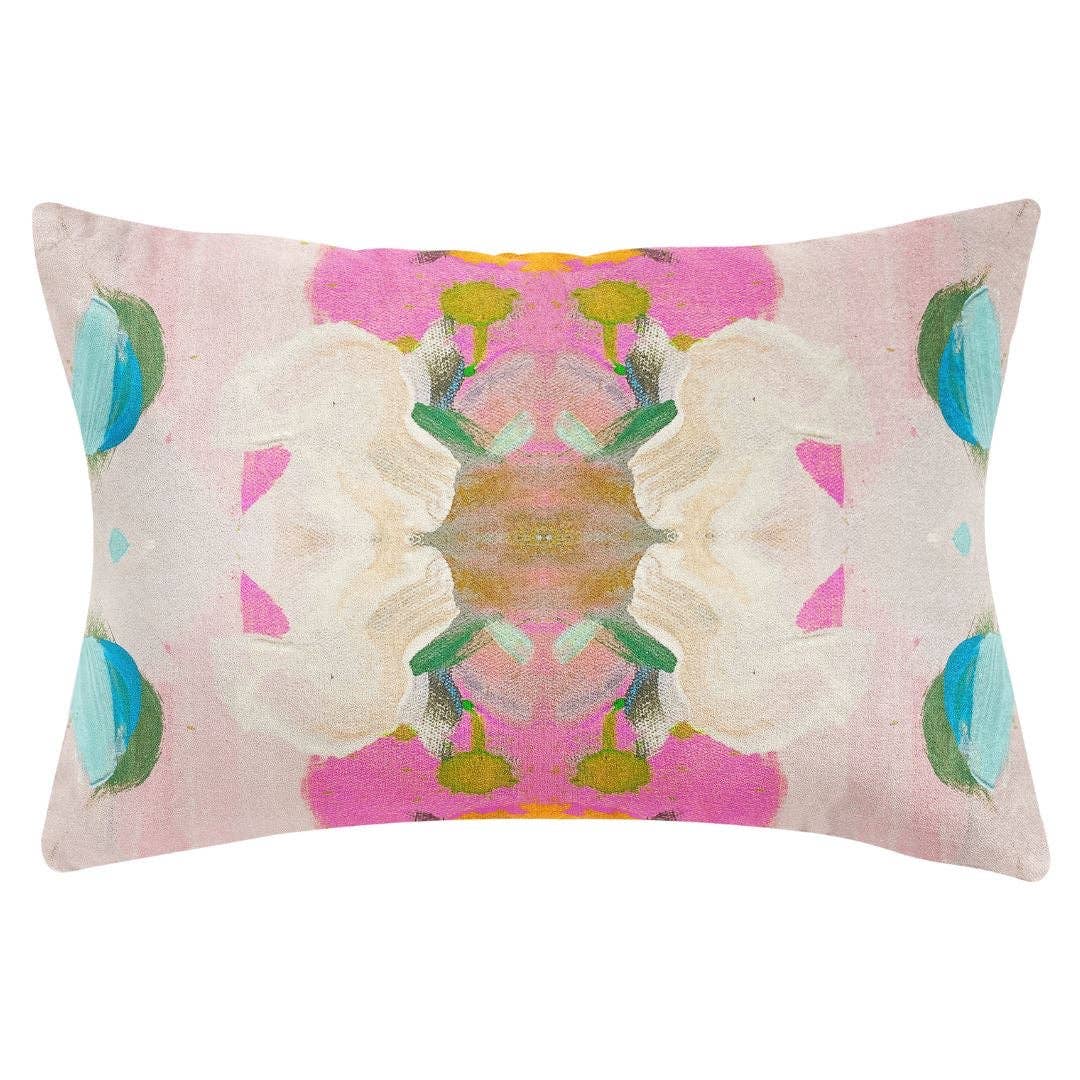 Laura Park Monet’s Garden Pink Decorative Pillow