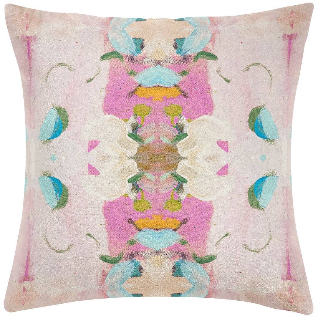 Laura Park Monet’s Garden Pink Decorative Pillow