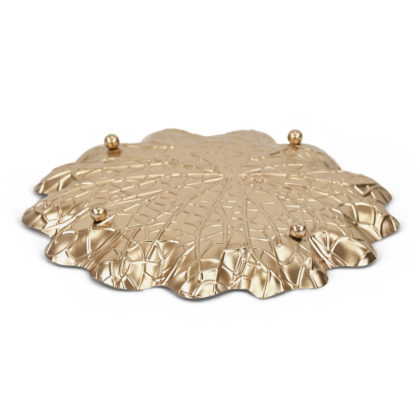 Delphine Gold Metal Lilypad Catchall Tray