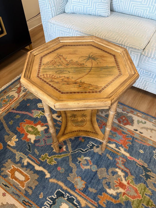 Octagon Bamboo Side Table