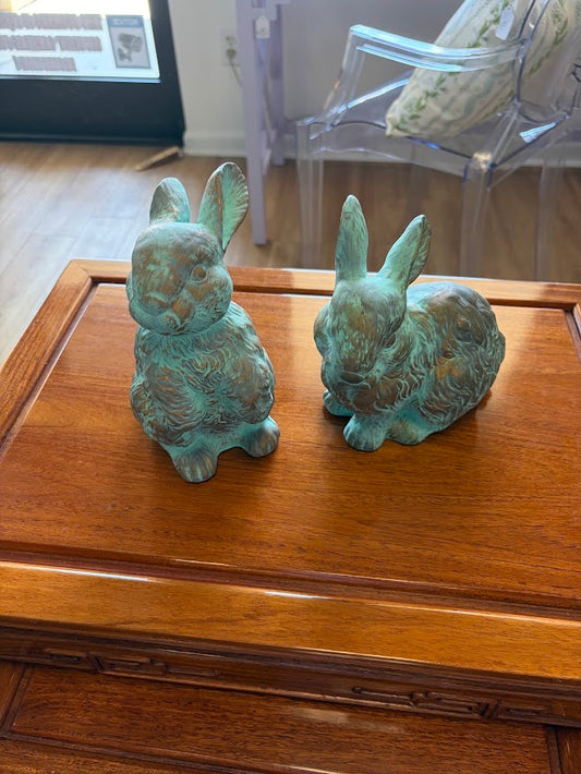 Blue Ceramic Bunny