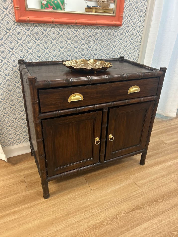 Faux Bamboo Cabinet