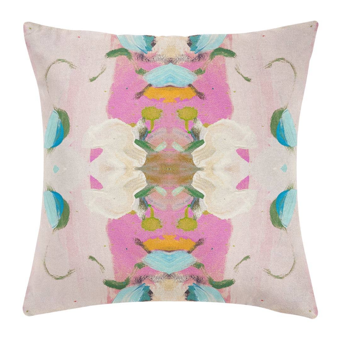 Laura Park Monet’s Garden Pink Decorative Pillow
