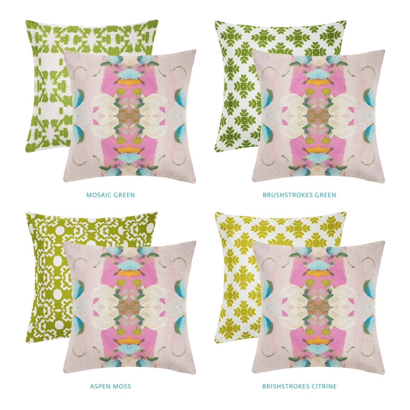 Laura Park Monet’s Garden Pink Decorative Pillow
