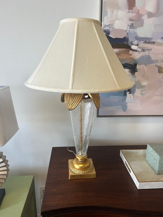 Vintage Golden Leaf Lamp