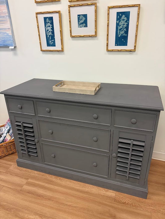 Plantation Shutter Entertainment Center